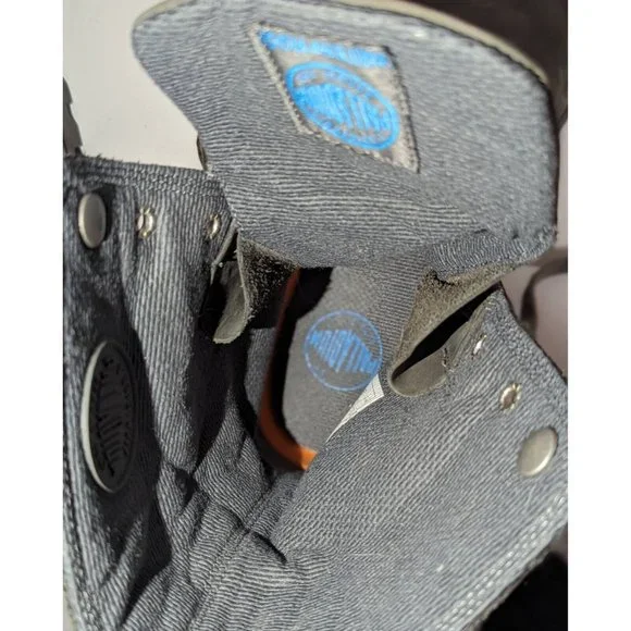 Palladium Suede Gray Lace Up Fold Down Men’s Size 14 Boots Waterproof Combat - Picture 7 of 9